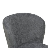Scaun cu funcție Houlian, Stil Modern, Material textil antracit și metal, negru, 46x66x89 cm, foto produs 6