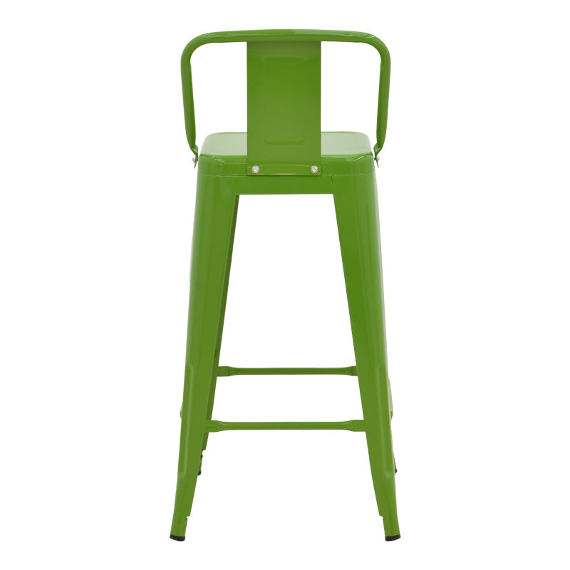 Scaun cu spatar Utopia metalic, verde, 42x42x97 cm - Verde