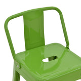 Scaun cu spatar Utopia metalic, verde, 42x42x97 cm - Verde