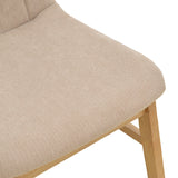 Scaun Dalby, Lemn rubberwood, 50x45x86 cm - Bej-Sonoma
