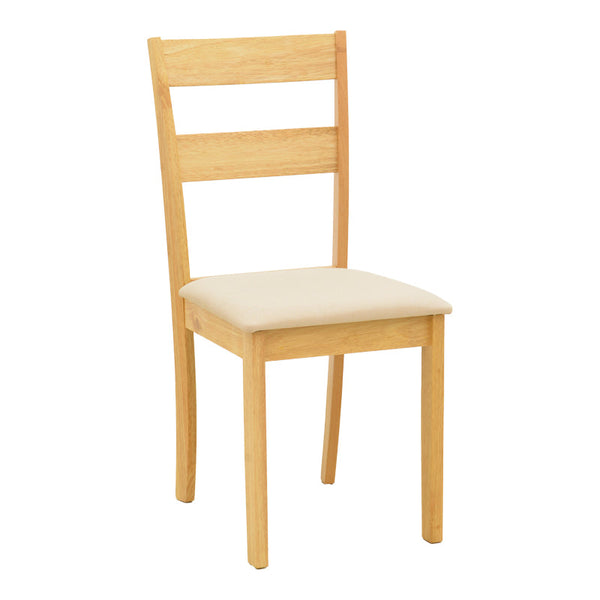 Scaun Dallan chair, Alb - Natural, 40x48x89 cm