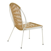 Scaun Dapper metal alb- pe Natural, 64x74x76 cm, imagine suplimentara