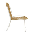 Scaun Dapper metal alb- pe Natural, 64x74x76 cm, detaliu produs