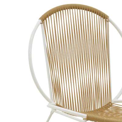 Scaun Dapper metal alb- pe Natural, 64x74x76 cm, foto produs