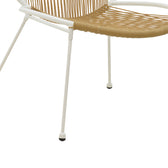 Scaun Dapper metal alb- pe Natural, 64x74x76 cm, foto produs 6
