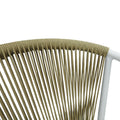 Scaun de aluminiu Convince stivuibil cu cadru alb-textilene-pe rachita Natural, Natural, 56x63x82 cm, foto produs 6