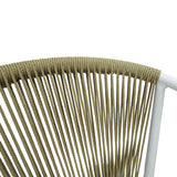 Scaun de aluminiu Convince stivuibil cu cadru alb-textilene-pe rachita Natural, Natural, 56x63x82 cm