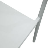 Scaun de aluminiu Convince stivuibil cu cadru alb-textilene-pe rachita Natural, Natural, 56x63x82 cm, foto produs 7