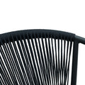 Scaun de aluminiu Convince stivuibil cu cadru Gri-textilene-pe ratan, 56x63x82 cm, foto produs 6