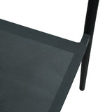 Scaun de aluminiu Convince stivuibil cu cadru Gri-textilene-pe ratan, 56x63x82 cm