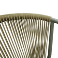 Scaun de aluminiu Convince stivuibil cu cadru maro-textilen-PE din rattan, 56x63x82 cm, foto produs 6