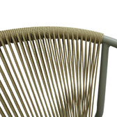 Scaun de aluminiu Convince stivuibil cu cadru maro-textilen-PE din rattan, 56x63x82 cm, foto produs 6