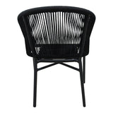 Scaun de aluminiu Legana cadru antracit-ratan, 56x66x82 cm