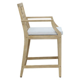 Scaun de bar Amalfi lemn masiv, bej, 59x64x105 cm