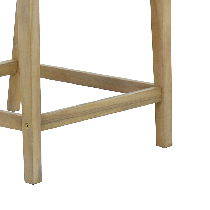 Scaun de bar Amalfi lemn masiv, bej, 59x64x105 cm