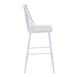 Scaun de bar Aurora I, Alb, 42x47x99 cm