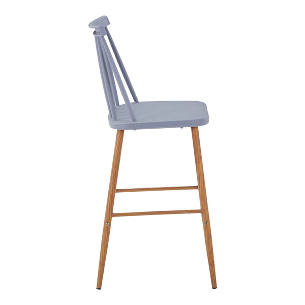 Scaun de bar Aurora I, polipropilena si metal, Diverse culori, 42x47x99 cm
