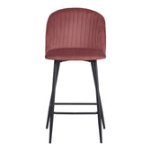 Scaun de bar Barow, Mar putred, Negru, 53x46x96 cm, foto produs
