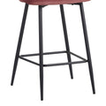 Scaun de bar Barow, Mar putred, Negru, 53x46x96 cm, foto produs 8