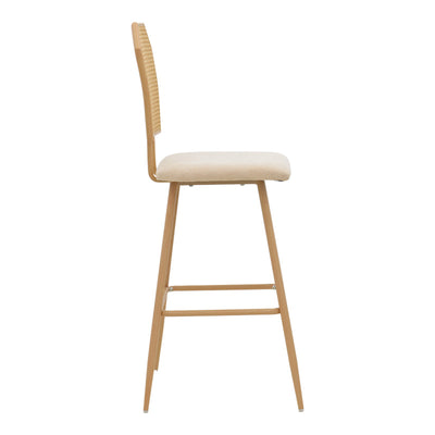 Scaun de bar Camilla I, Bej, 47x58x117 cm, detaliu produs