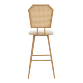 Scaun de bar Camilla I, Bej, 47x58x117 cm, foto produs
