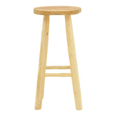 Scaun de bar cu funcție de relaxare Nusiwo, Teak, Lemn, Natur, 35x70 cm, detaliu produs