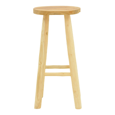 Scaun de bar cu funcție de relaxare Nusiwo, Teak, Lemn, Natur, 35x70 cm, detaliu produs