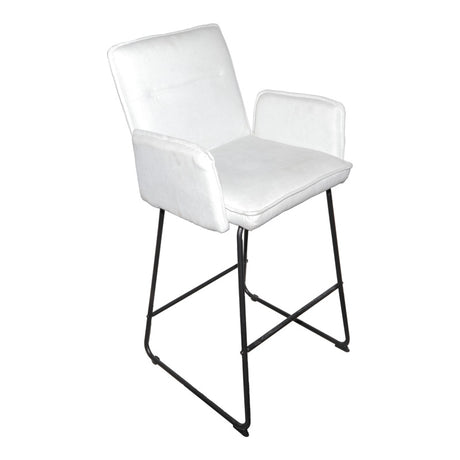 Scaun de bar cu functie rotativa Essential, alb, 57x64x107 cm