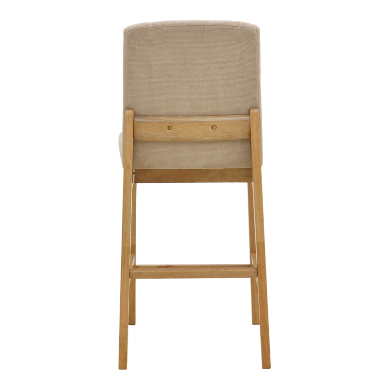 Scaun de bar Dalby, Lemn rubberwood, 50x45x103 cm - Sonoma-Bej