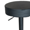 Scaun de bar Dianors reglabil pe inaltime baza, negru-negru, 38x38x75 cm, imagine suplimentara