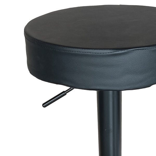 Scaun de bar Dianors reglabil pe inaltime, negru-negru, 38x38x75 cm