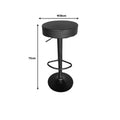 Scaun de bar Dianors reglabil pe inaltime baza, negru-negru, 38x38x75 cm, perspectiva suplimentara