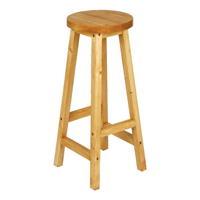 Scaun de bar din lemn Vistran Natural D28x70 cm