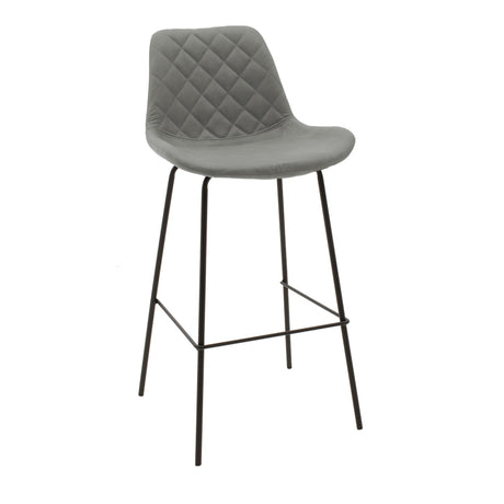 Scaun de bar Faith, metal, negru, 50x54x104 cm