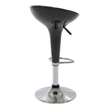Scaun de bar Felice reglabil pe inaltime baza, negru-crom, 40x43x84 cm, imagine suplimentara