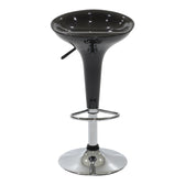 Scaun de bar Felice reglabil pe inaltime baza, negru-crom, 40x43x84 cm, perspectiva suplimentara