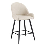 Scaun de bar Finda, Placaj, 54x51x102 cm - Alb