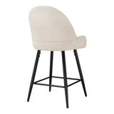 Scaun de bar Finda, Placaj, 54x51x102 cm - Alb