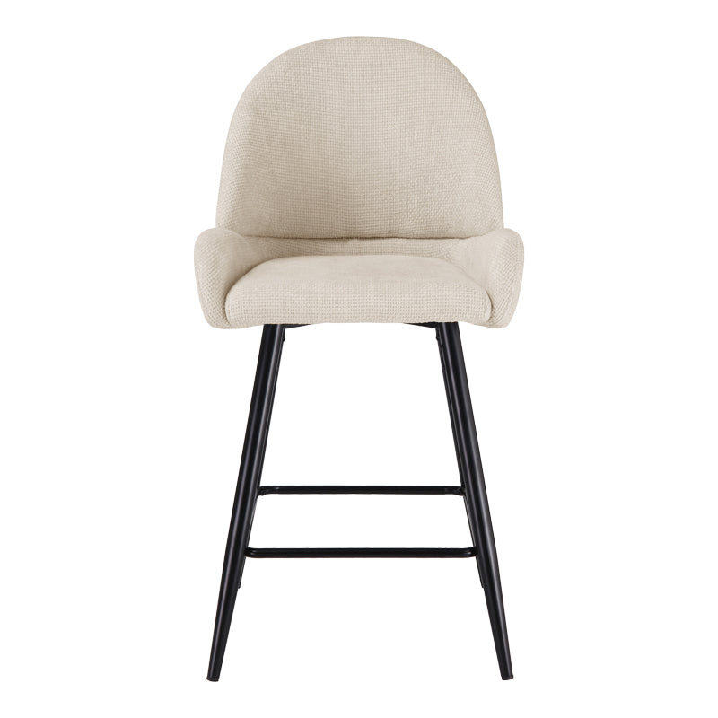 Scaun de bar Finda, Placaj, 54x51x102 cm - Alb
