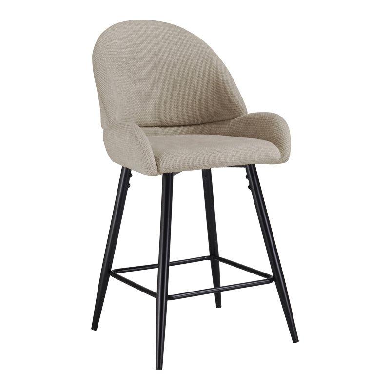 Scaun de bar Finda, Placaj, 54x51x102 cm - Bej