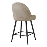 Scaun de bar Finda, Placaj, 54x51x102 cm - Bej