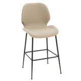 Scaun de bar Impel, Bej - Gri, 61x48x103 cm - Bej