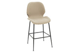 Scaun de bar Impel, Bej - Gri, 61x48x103 cm - Bej