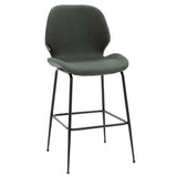 Scaun de bar Impel, Bej - Gri, 61x48x103 cm - Gri