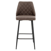 Scaun de bar Inflame, Antracit, 55x48x107 cm, detaliu produs