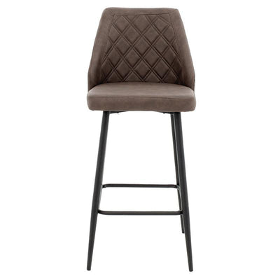 Scaun de bar Inflame, Antracit, 55x48x107 cm, detaliu produs