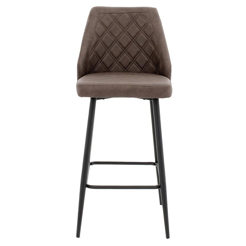 Scaun de bar Inflame, Antracit, 55x48x107 cm, detaliu produs