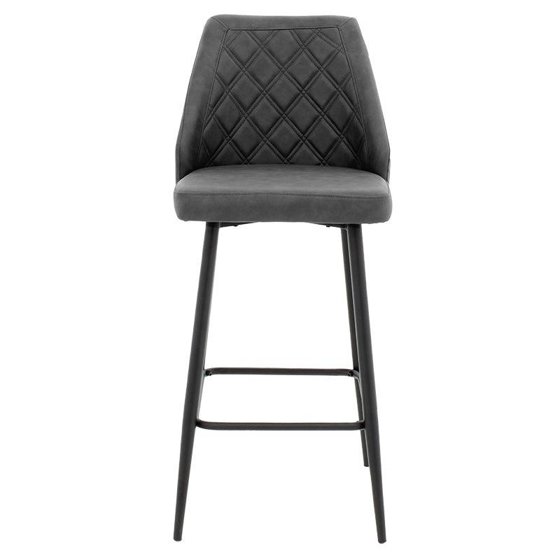 Scaun de bar Inflame, Antracit, 55x48x107 cm, foto produs 12