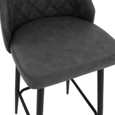 Scaun de bar Inflame, Antracit, 55x48x107 cm, foto produs 14