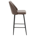 Scaun de bar Inflame, Antracit, 55x48x107 cm, perspectiva suplimentara